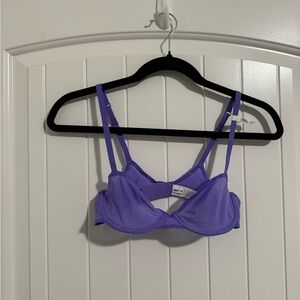 Aerie smoothez purple mesh bra size 34 B NWT